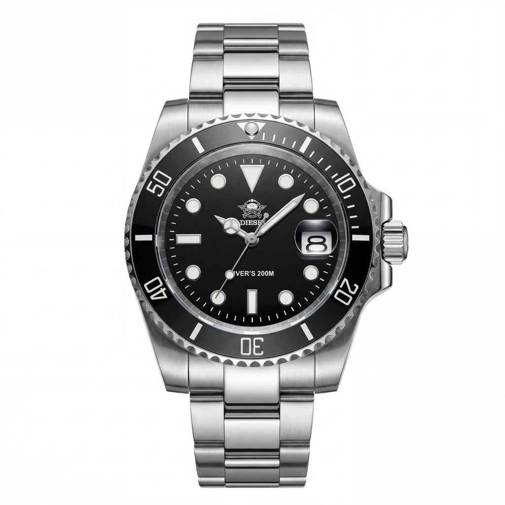 Lorvian Deep Sovereign | Black Bezel Steel