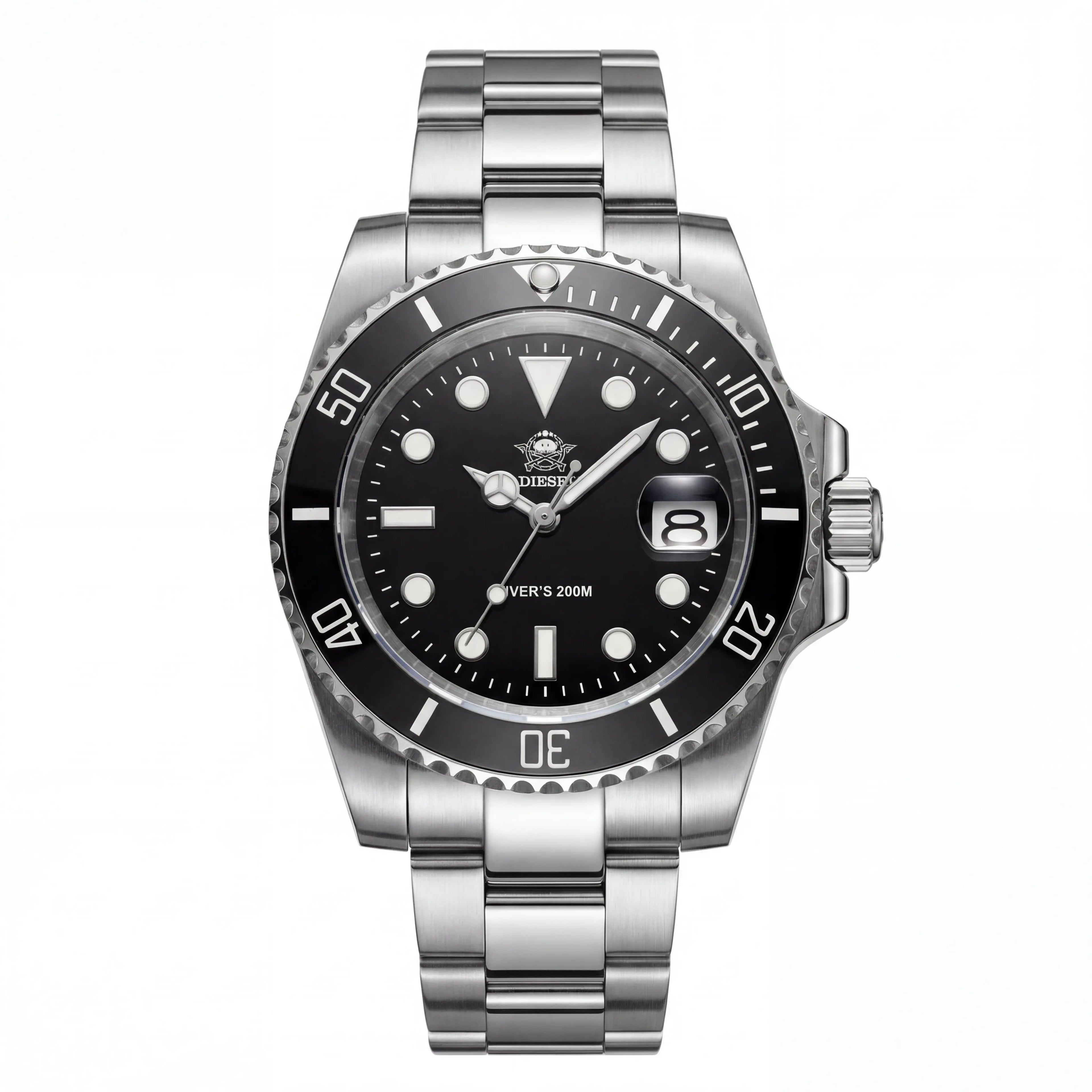 Lorvian Deep Sovereign | Black Bezel Steel