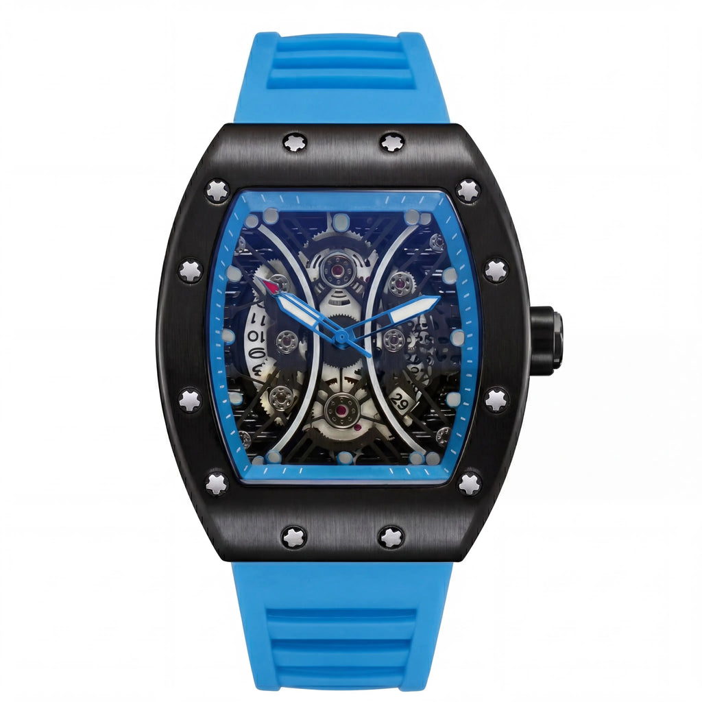 Lorvian Velocity X Pro | Black & Electric Blue Skeleton