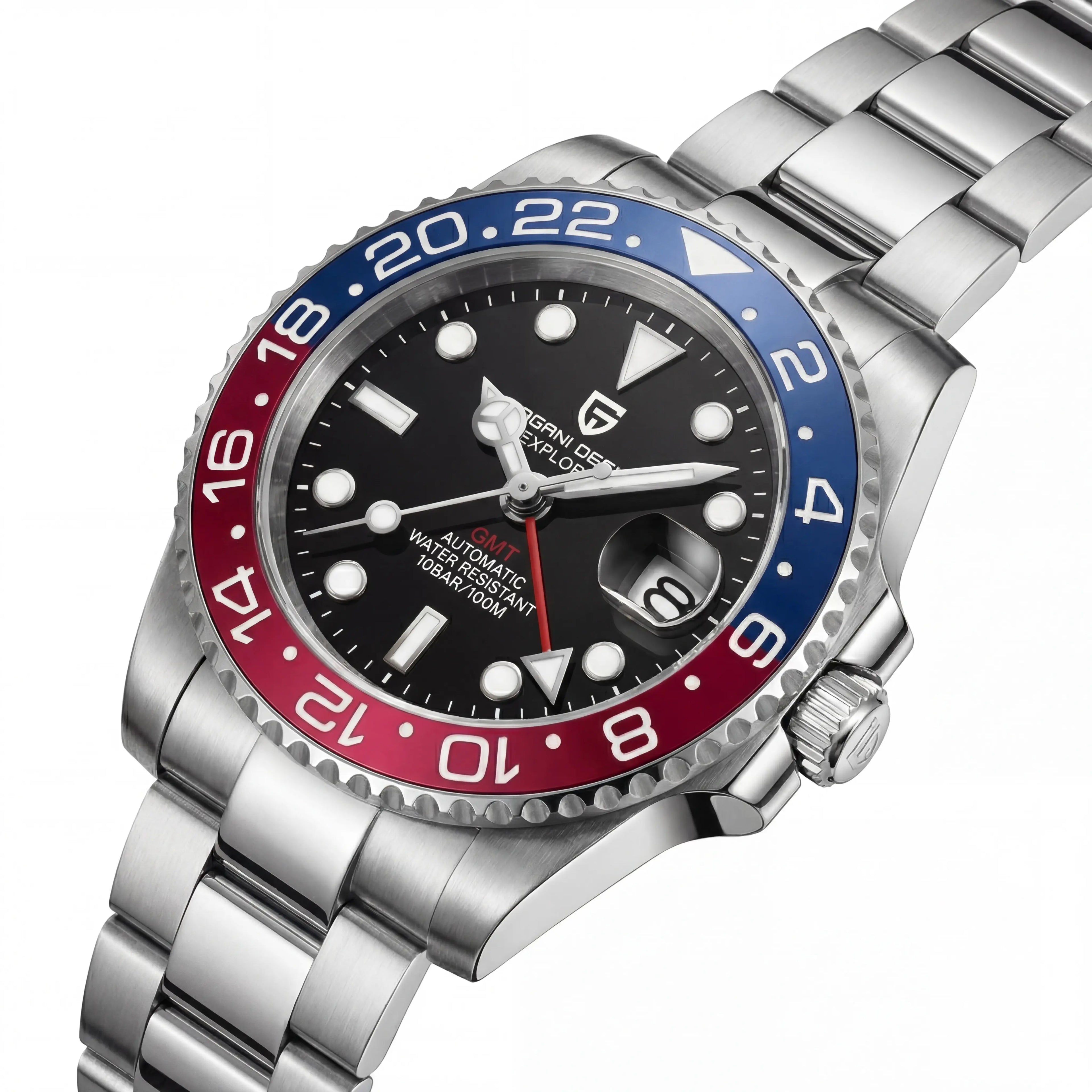 Lorvian GMT Sovereign | Pepsi Steel Black