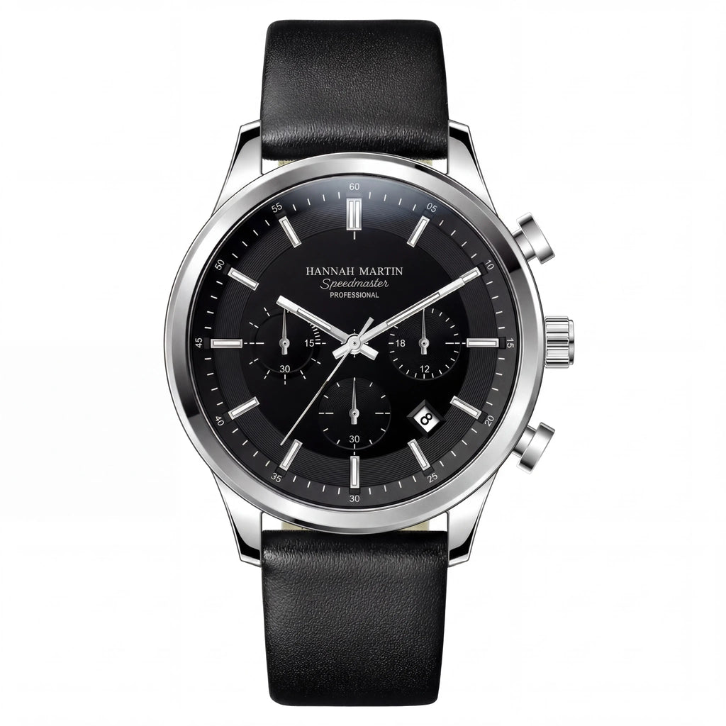 Lorvian Chronograph | Executive Silver Black