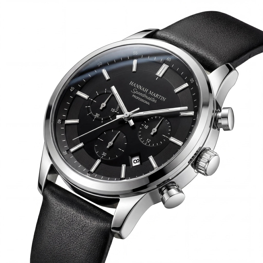 Lorvian Chronograph | Executive Silver Black