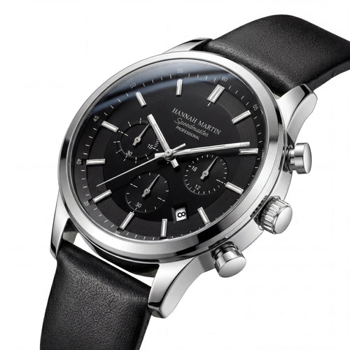 Lorvian Chronograph | Executive Silver Black